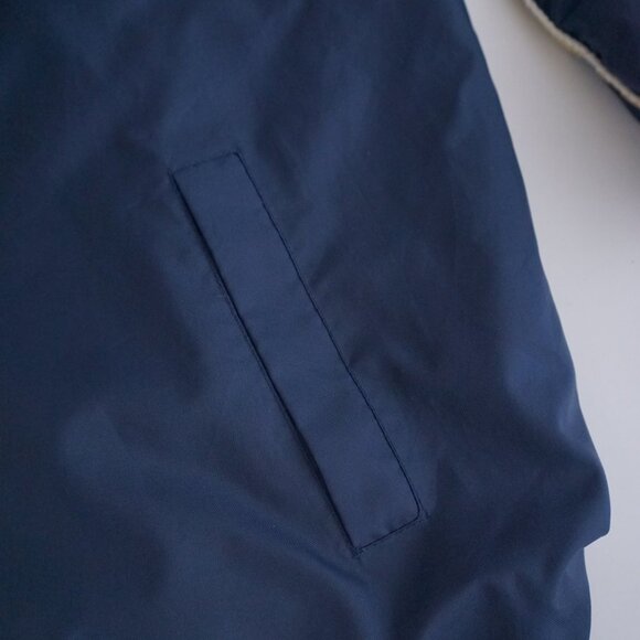 VTG '90S Notre Dame U Steve & Berry's Navy Gold Nylon Windbreaker Jacket XL - Picture 5 of 10